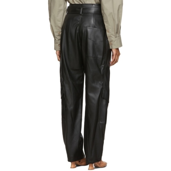 Low Classic Faux Leather Cargo Pants Size Small - Picture 3 of 12